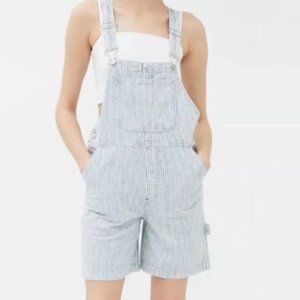 Bluff Carpenter Denim Shortall Overall - Railroad Stripe